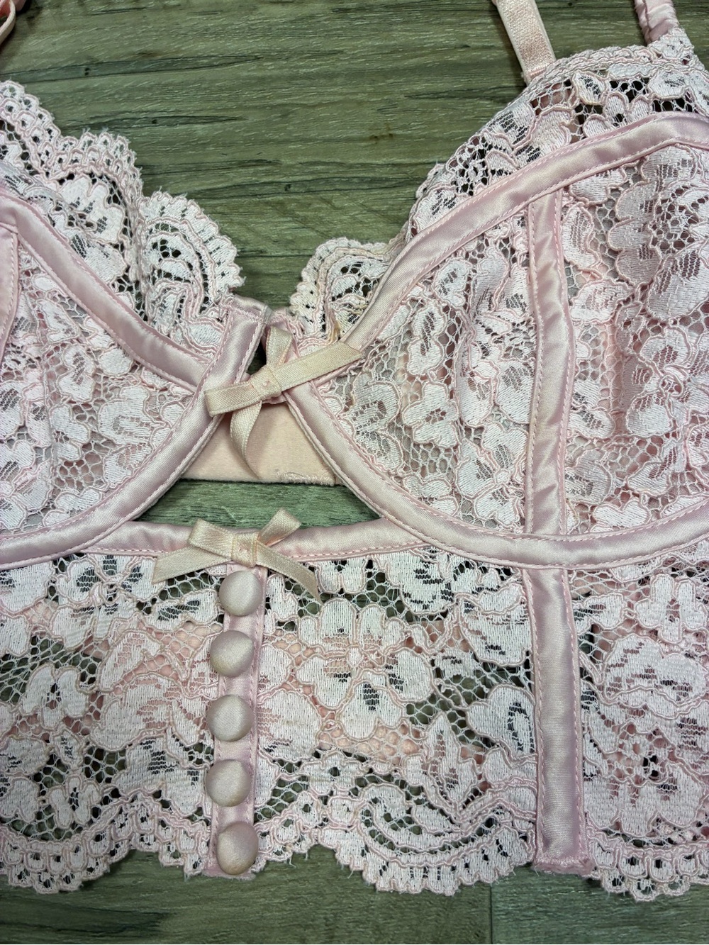 For Love and Lemons Creamsicle Lace Bustier Top - Picture 12 of 12
